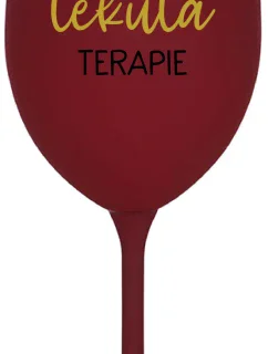 TATÍNKOVA TEKUTÁ TERAPIE - bordo sklenice na víno 350 ml