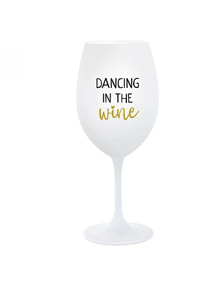 DANCING IN THE WINE - biely pohár na víno 350 ml DANCING IN THE WINE - biely pohár na víno 350 ml