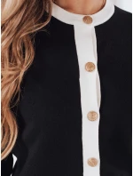 Dámský černý svetr na zip CHICLINE FashionStreet MY2558