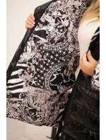 Dámská bunda Plus Size s kapucí a kožešinou černá Dámská bunda Plus Size s kapucí a kožešinou černá