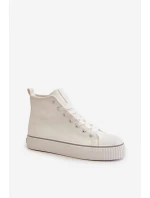 Dámské Zateplené Tenisky Z Eko Kůže Big Star OO274788 Bílé