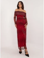 Šaty DHJ SK 18702.40 červené