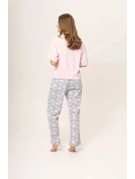 Dámské pyžamo 160/074 růžovo šedá - Karol