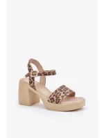 Sandály na podpatku  model 210703 Step in style
