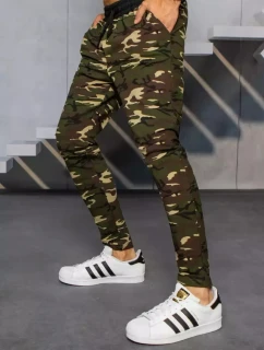 FashionStreet pánské hnědé tepláky moro UX3319