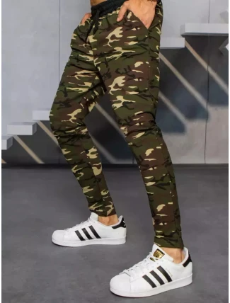 FashionStreet pánské hnědé tepláky moro UX3319 FashionStreet pánské hnědé tepláky moro UX3319