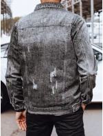 FashionStreet pánská šedá džínová bunda TX4697