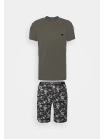 Pánské pyžamo 111360 2F567 76020 šedá - Emporio Armani