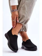 Dámské textilní nazouvací tenisky černé Adiora