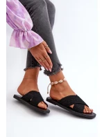 Dámské žabky Big Star NN274077 černé