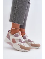 Dámské tenisky na platformě fialové Lenivia