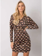 Šaty DHJ SK 12695.26P černá a béžová Šaty DHJ SK 12695.26P černá a béžová