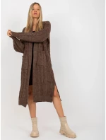 Dámský svetr LC SW 8032 hnědý