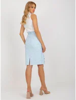 Sukně LK SD 506633.11 světle modrá