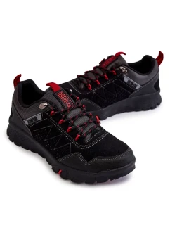 Pánské nízké trekingové boty Memory Foam Big Star KK174126 Černe