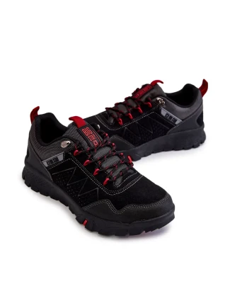 Pánské nízké trekingové boty Memory Foam Big Star KK174126 Černe