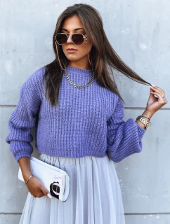 Dámský oversize svetr BILLIS dark purple FashionStreet MY2230