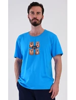 Pánské pyžamo šortky Méďa Happy Pánské pyžamo šortky Méďa Happy