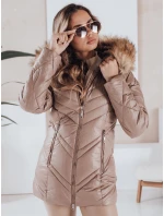 Dámská prošívaná zimní bunda SOLARIS cappuccino FashionStreet TY4010