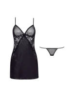 Dámská erotická košilka Marinela black - BEAUTY NIGHT FASHION