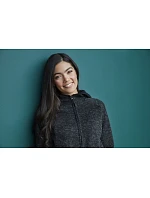 Stedman Lux Knit Fleece Jacket Women Dámská pletená fleecová bunda s kapucí 05.5560 light grey heather Stedman Lux Knit Fleece Jacket Women Dámská pletená fleecová bunda s kapucí 05.5560 light grey heather
