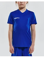 Craft Teamwear Squad Go Jersey Solid Jr Dětské sportovní tričko s výstřihem do V 82.5582 sweden yellow