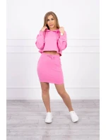 Souprava halenky se sukní světle růžová Souprava halenky se sukní světle růžová