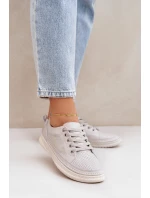 Dámské Kožené Tenisky Šedé Cloesa