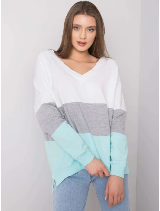 Mikina RV BL 5972.07 bílá šedá Mikina RV BL 5972.07 bílá šedá