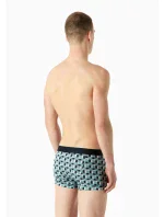 Pánské boxerky 111389 3F504 26642 zelenomodré - Emporio Armani
