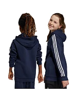 Fleecová mikina adidas Essentials 3-Stripes se zipem Jr IC0600
