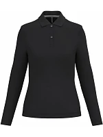 Kariban K 244 Dámské piqué polo s dlouhým rukávem 20.K244 black Kariban K 244 Dámské piqué polo s dlouhým rukávem 20.K244 black