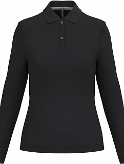 Kariban K 244 Dámské piqué polo s dlouhým rukávem 20.K244 black