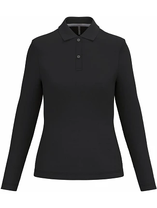 Kariban K 244 Dámské piqué polo s dlouhým rukávem 20.K244 black Kariban K 244 Dámské piqué polo s dlouhým rukávem 20.K244 black