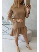 Velbloudí šaty s volánky Velbloudí šaty s volánky