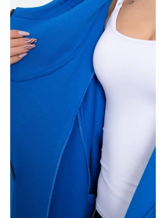 Zateplená mikina se zipem chrpově modrá Zateplená mikina se zipem chrpově modrá