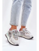 Semišové Sportovní Boty Tenisky Dámské D.Franklin Ztlumená Bílá DFSH387005