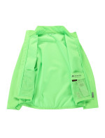 Dětská softshellová bunda s membránou ALPINE PRO MULTO neon green gecko