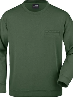 Daiber JN 924 Mikina s náprsní kapsou 02.0924 dark green