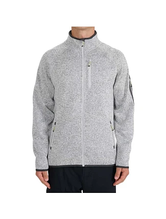 Pánský fleece 4F M443 cool light grey melange 4FWSS26TFLEM443 27M