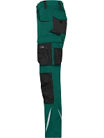 Daiber JN 1832 (25-28) Pracovní kalhoty "Modern Style" - Strong 02.132S dark green/black