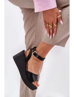 Dámské Sandály Na Klínu Černé Efrina Dámské Sandály Na Klínu Černé Efrina