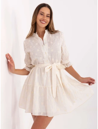 Šaty LK SK 510085.06 světle béžové