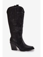 Kozačky na podpatku  model 220714 Step in style