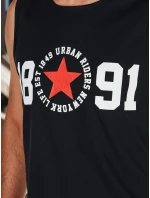 Pánská košile bez rukávů černá FashionStreet RX5652