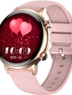 Dámské chytré hodinky RUBICON RNCF09 Rose Gold/Pink SMARUB234