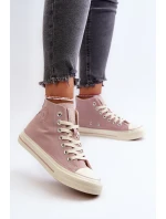 Dámské vysoké tenisky Big Star NN274277 růžové