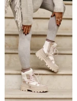 Boty S Kožíškem Typu Beránek Béžové Merilana