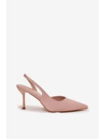 Pátečky s odhalenými patami Béžové Lenira