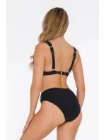 Dámské dvoudílné plavky Barcelona 1 S896BE1 černé s listy - Self Dámské dvoudílné plavky Barcelona 1 S896BE1 černé s listy - Self
